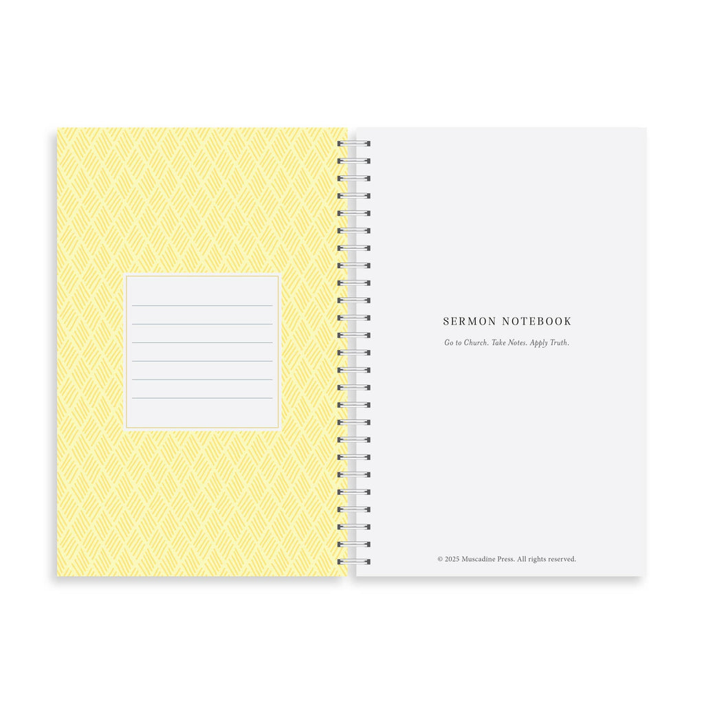 Sermon Notebook, Lemon Blossom