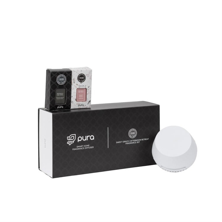 PURA + Bridgewater Smart Home Diffuser Set with Sweet Grace and Afternoon Retreat