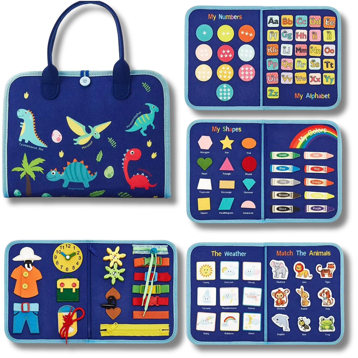 Holiday Montessori Busy Book Toddlers Gift Toy
