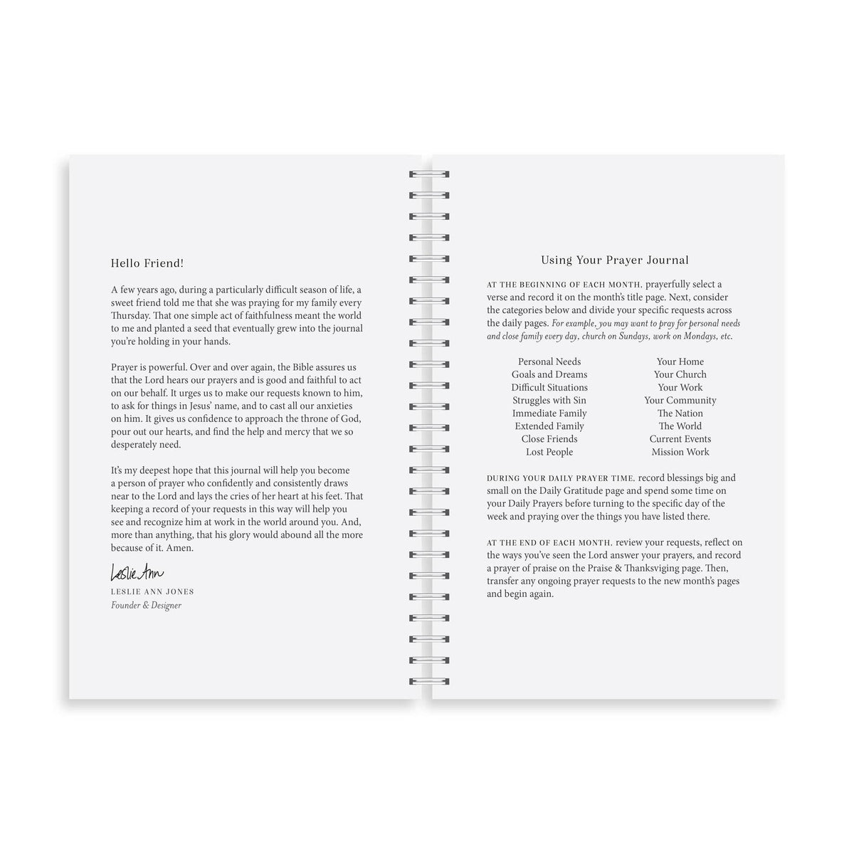 Yearly Prayer Journal, Olive Leaf