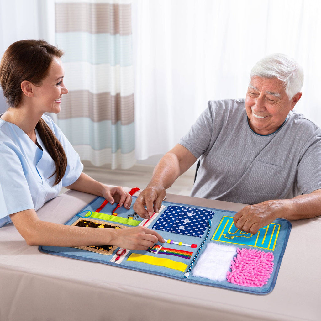 Fidget Blanket for Adults with Dementia & Alzheimer's