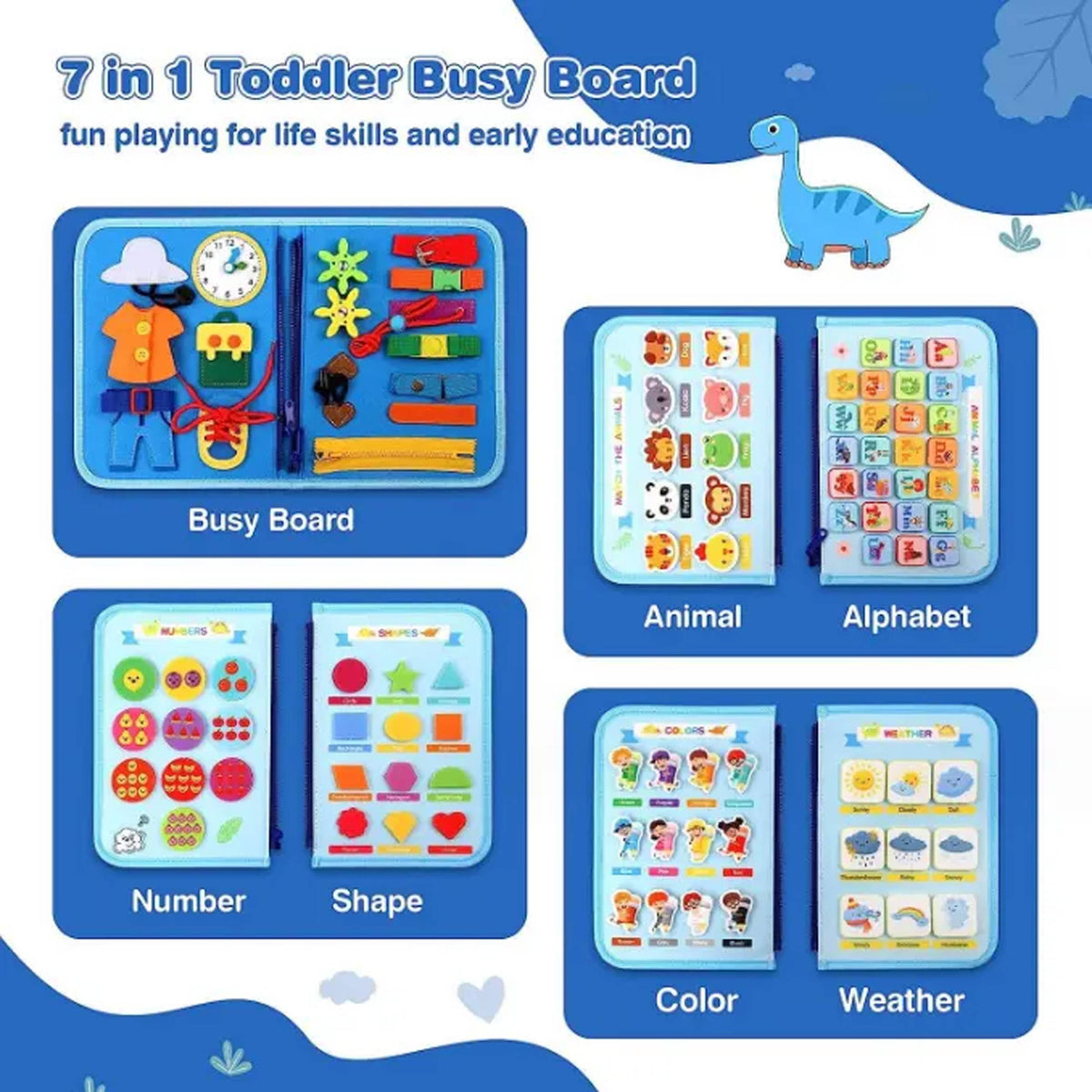 Holiday Montessori Busy Book Toddlers Gift Toy