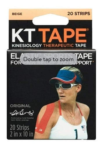Strengthtape Kinesiology Tape Beige 5.00 - 20 Pre-Cut Strips