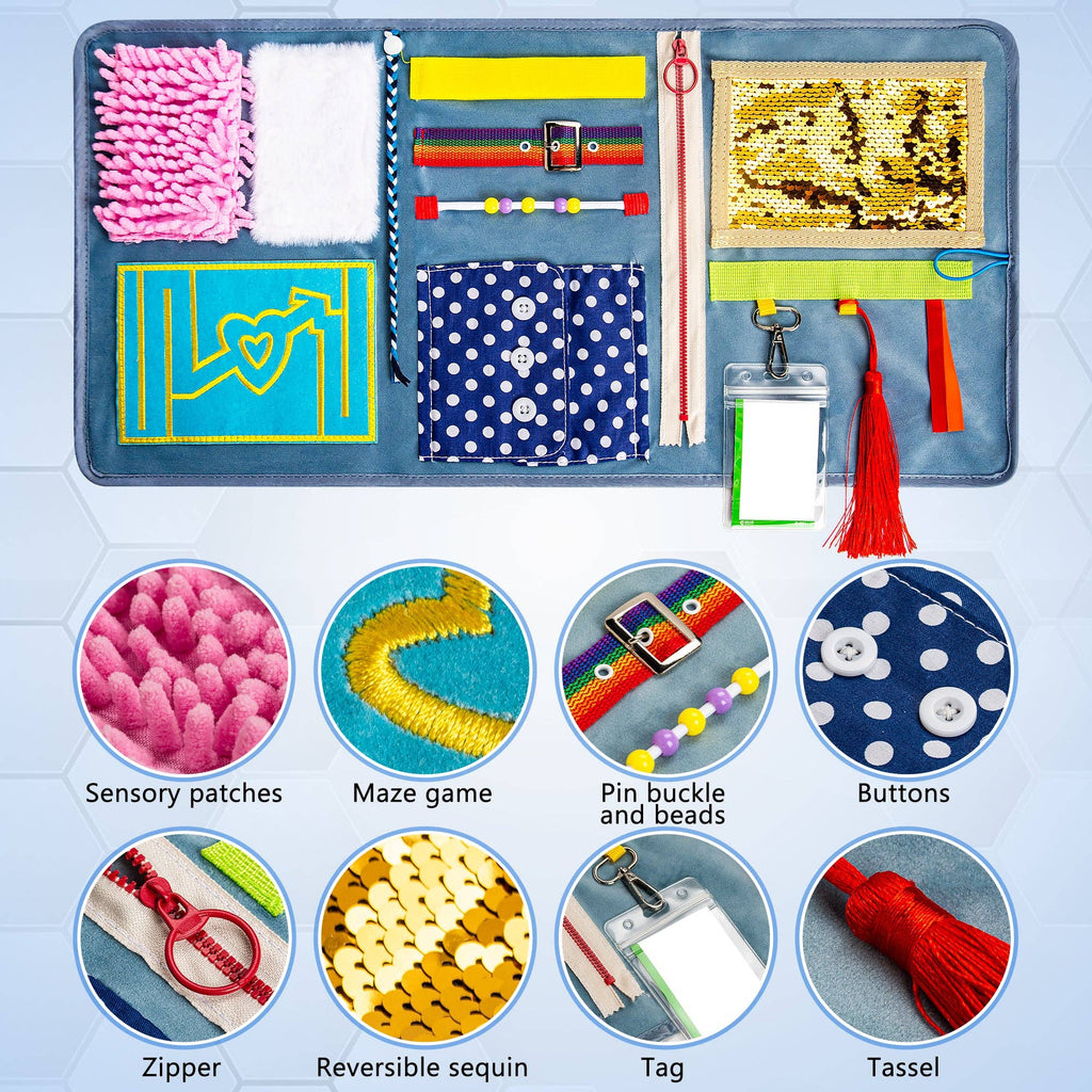 Fidget Blanket for Adults with Dementia & Alzheimer's