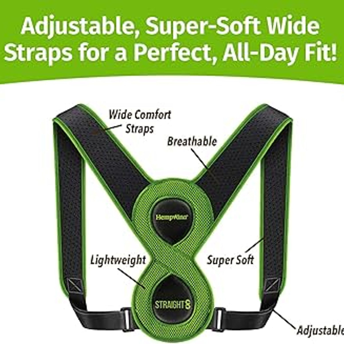 As Seen On TV Hempvana Straight 8, One Size, Pack of 1
