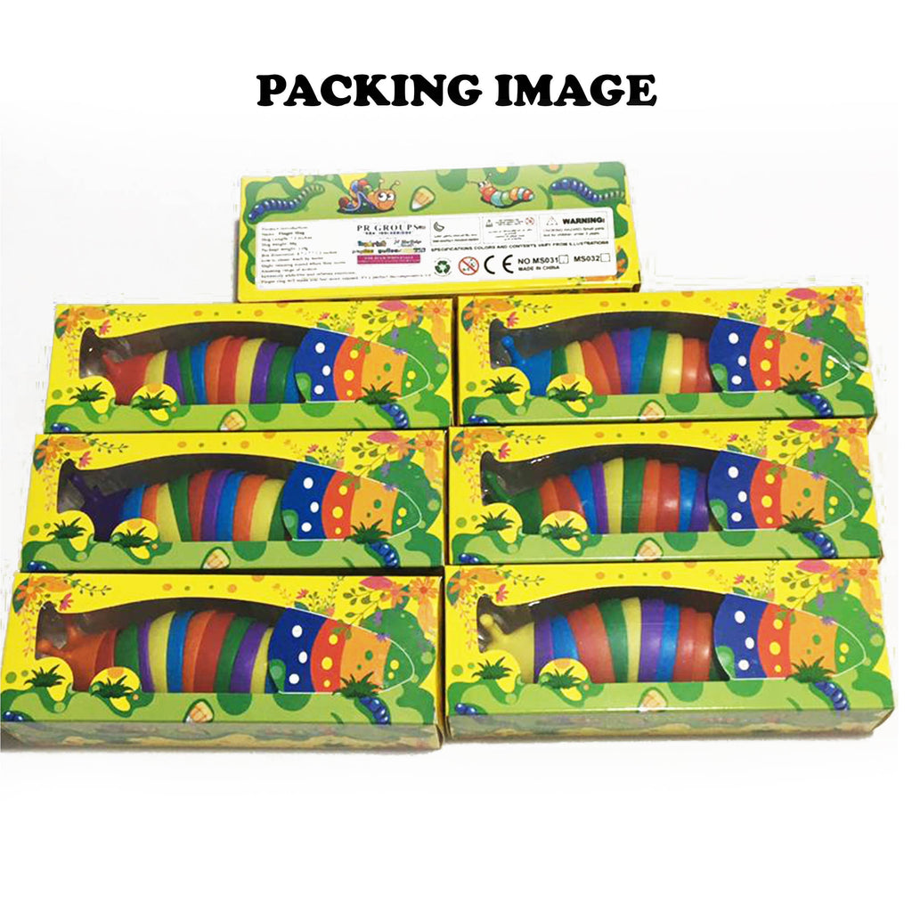 Rainbow Sensory Fidget Slug Kids Toys- Assorted