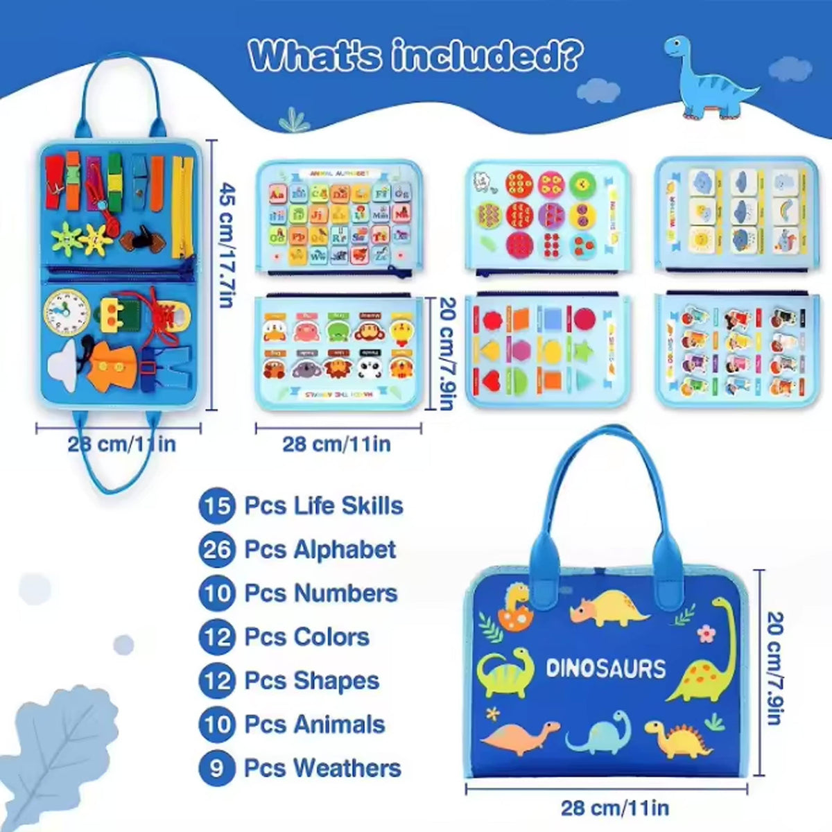 Holiday Montessori Busy Book Toddlers Gift Toy